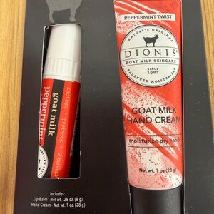 Dionis Peppermint Lip Balm & Hand Cream Set